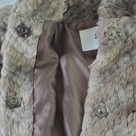 Sisters Outerwear Faux Fur Capelet XL Lined Cozy Jacket Opera Retro Old Money - Picture 5 of 12